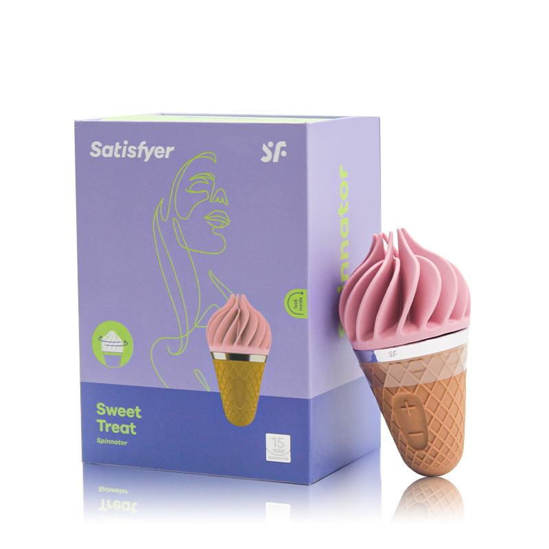 Vibrator Clitoris Sweet Treat Silicon 7 Moduri Rotatii USB Roz Satisfyer, Nr. 6, Erotic24.ro