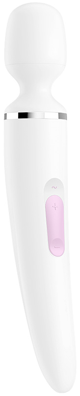 Vibrator Masaj Wand-er Women Silicon USB Satisfyer White, #2, Erotic24.ro