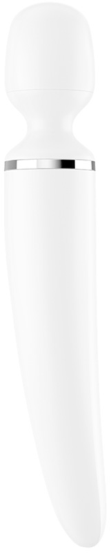 Vibrator Masaj Wand-er Women Silicon USB Satisfyer White, #3, Erotic24.ro