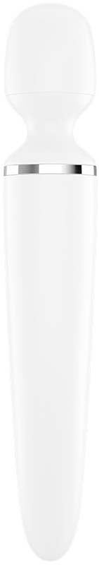 Vibrator Masaj Wand-er Women Silicon USB Satisfyer White, #4, Erotic24.ro