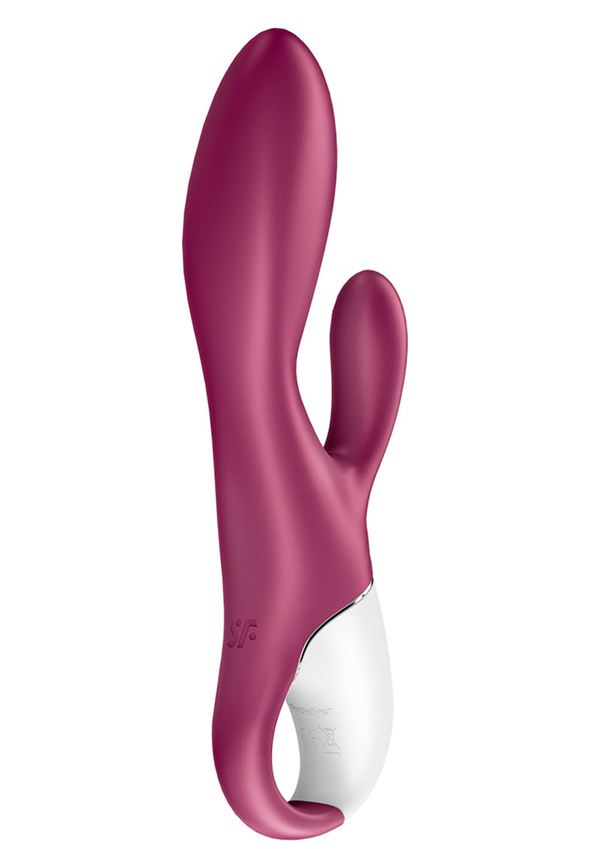 Vibrator Rabbit cu Incalzire Heated Affair Blueooth Control Free App Silicon USB 20 cm, Nr. 2, Erotic24.ro