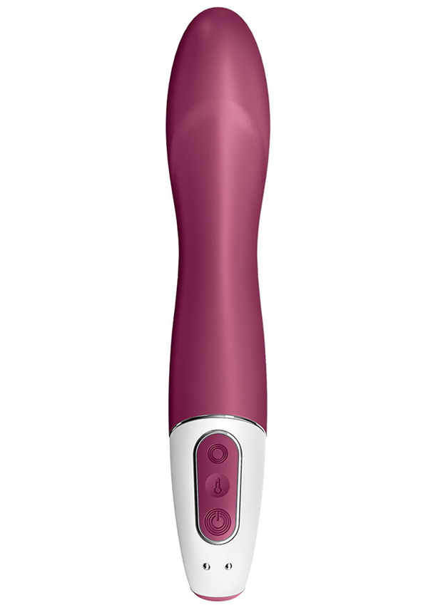 Vibrator Punctul G cu Incalzire  Big Heat Bluetooth Control Free App Silicon USB 22 cm, #2, Erotic24.ro