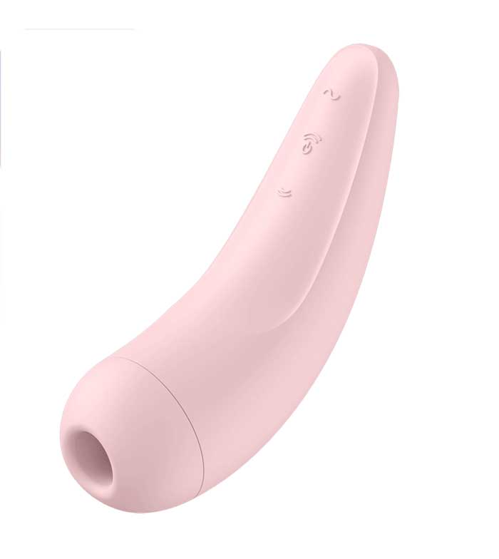 Stimulator Clitoris Curvy 2+ Air Pulse&Vibration Satisfyer Free App, #2, Erotic24.ro