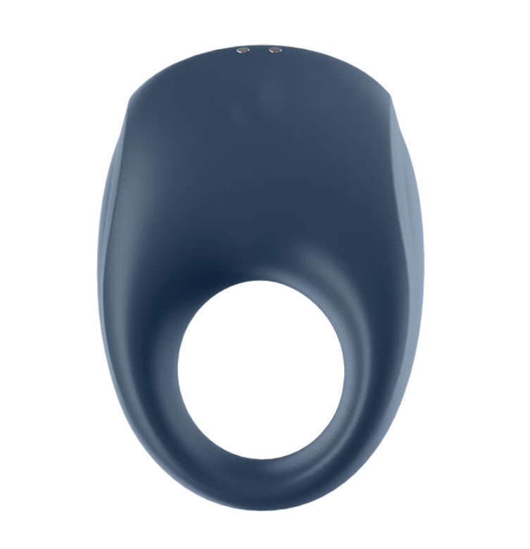 Inel Penis Strong One, 10 Moduri Vibratii, Silicon, USB, IPX 7, Free App, Albastru , #2, Erotic24.ro