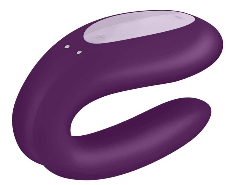 Vibrator Cuplu Double Joy Satisfyer Free App Purple, #2, Erotic24.ro