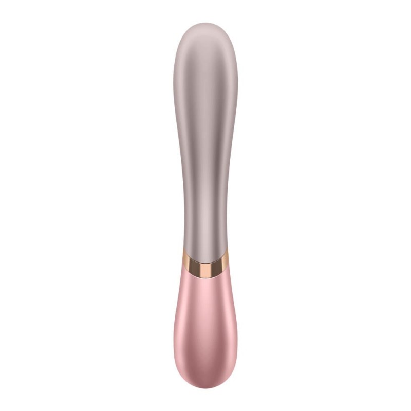 Vibrator Rabbit Hot Lover Heat Silicon Roz 19.9 cm Free App , Nr. 2, Erotic24.ro