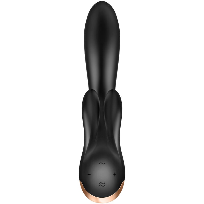Vibrator Double Flex Satisyer Free App Silicon Negru, #3, Erotic24.ro