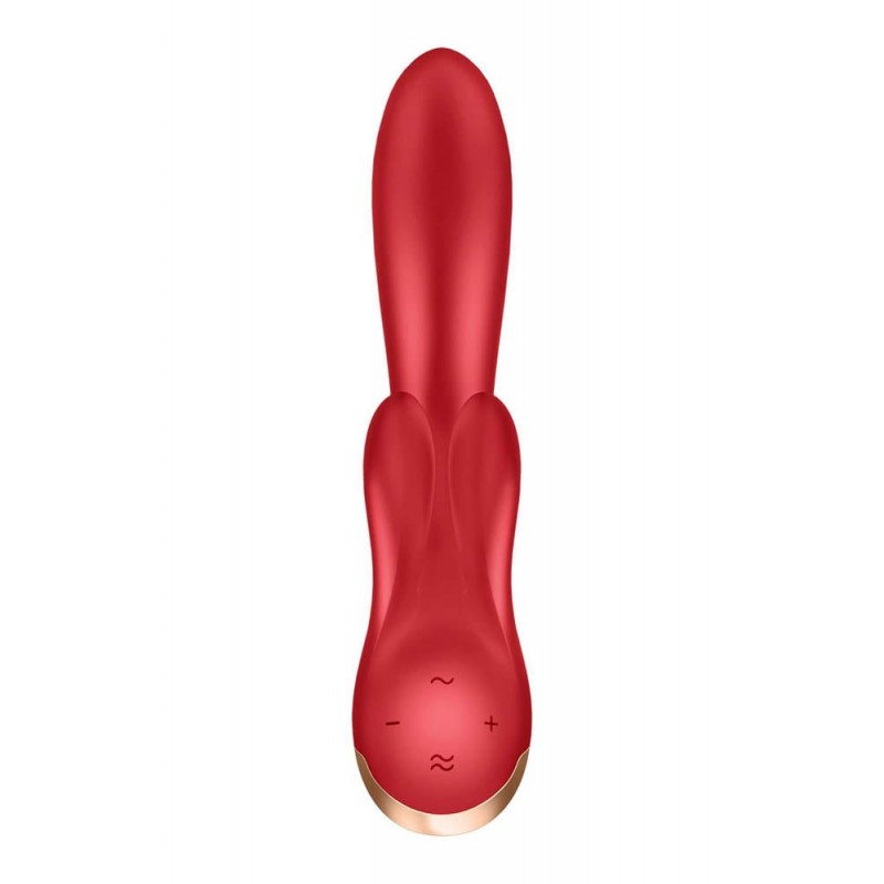 Vibrator Double Flex Satisyer Free App Silicon Rosu, #4, Erotic24.ro