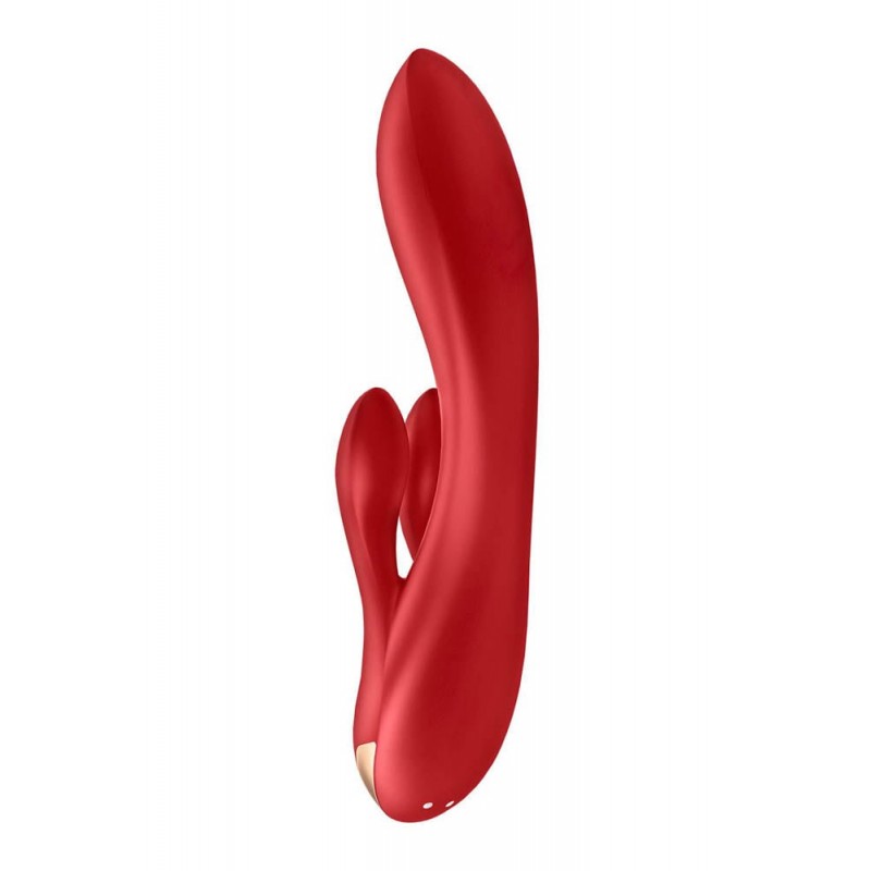 Vibrator Double Flex Satisyer Free App Silicon Rosu, #5, Erotic24.ro