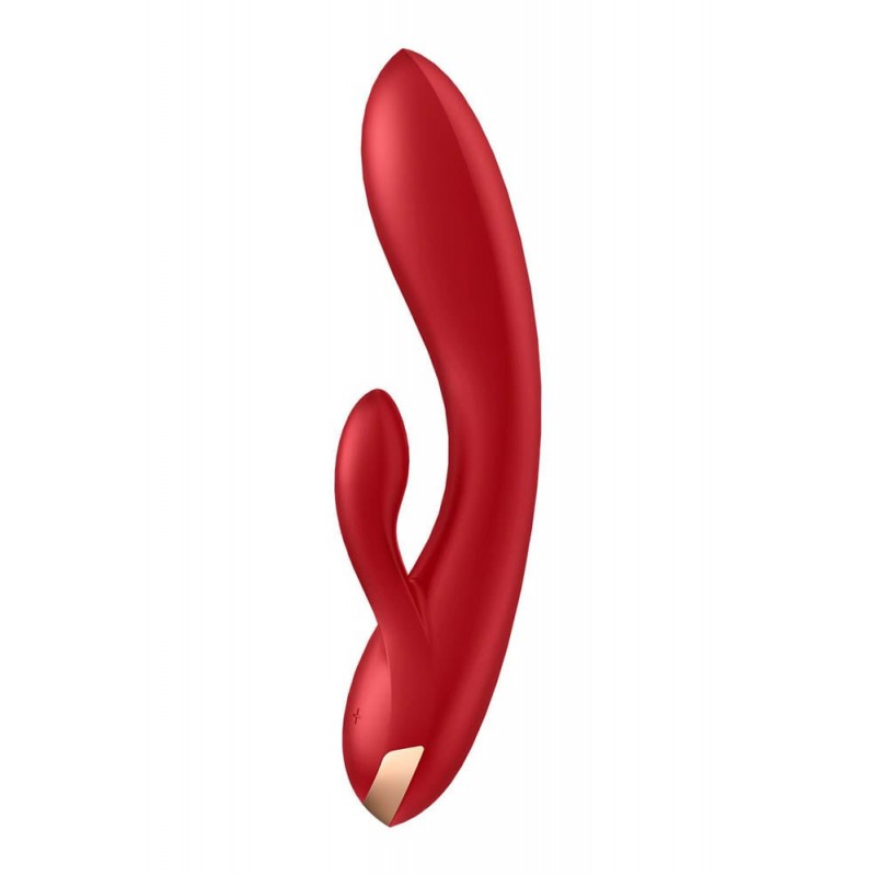 Vibrator Double Flex Satisyer Free App Silicon Rosu, #2, Erotic24.ro