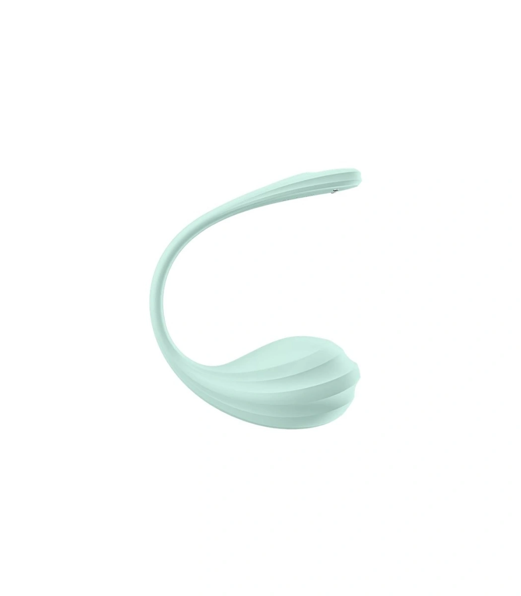 Ou Vibrator Smooth Petal Satisfyer Free App, Silicon, Verde, 23 cm, #2, Erotic24.ro