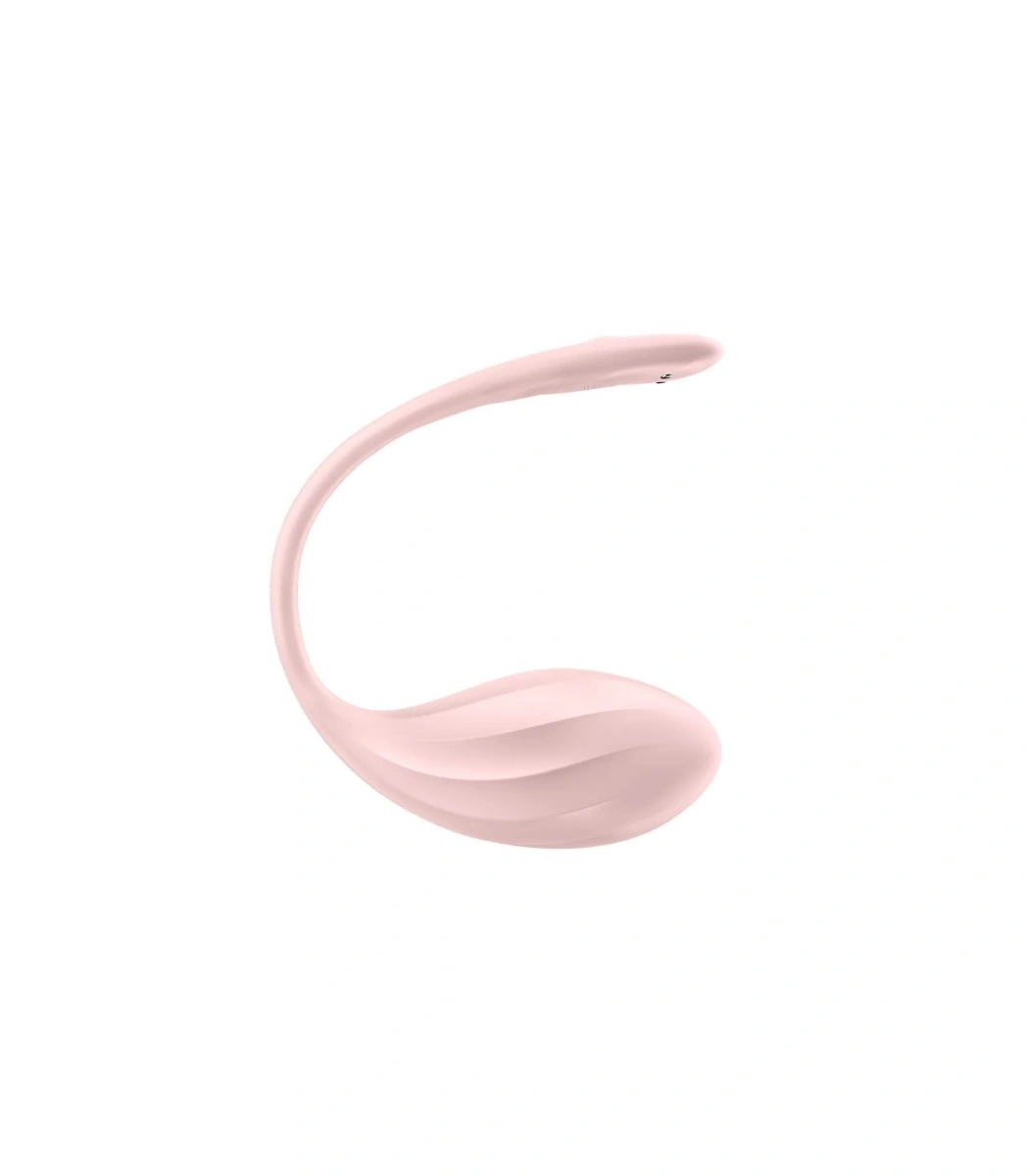 Ou Vibrator Ribbed Petal Satisfyer Free App, Telecomanda Wireless, Silicon, Roz, 23 cm, #2, Erotic24.ro