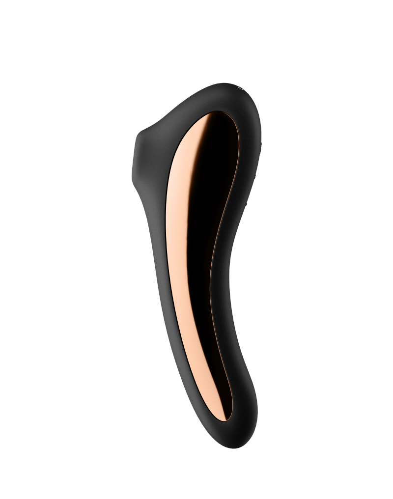 Stimulator Dual Kiss Air Pulse+Vibrator Silicon USB Black, Nr. 2, Erotic24.ro