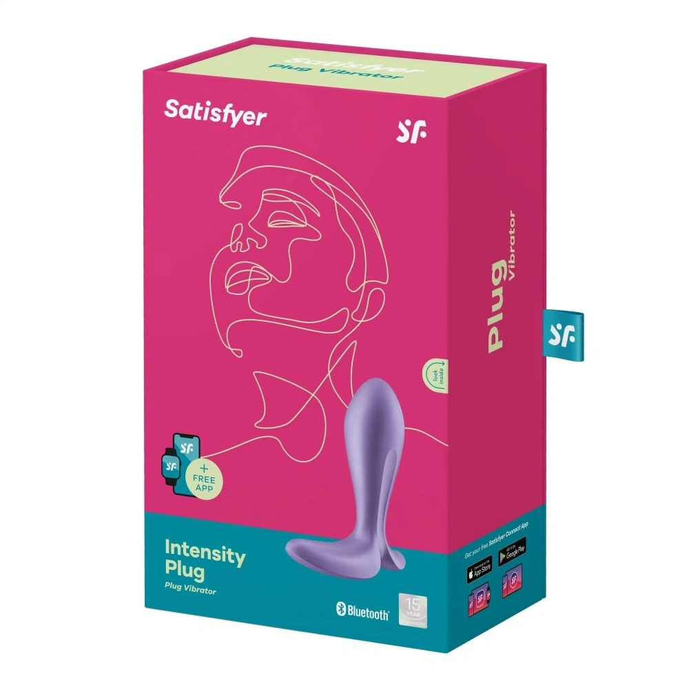 Vibrator Anal Intensity Plug Free App, Bluetooth Control, Silicon, USB, Mov, 11.3 cm, #7, Erotic24.ro