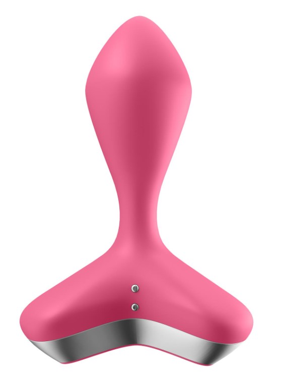 Vibrator Anal Game Changer 12 Moduri de Vibratii Super Puternice Silicon USB Roz 11.5, #3, Erotic24.ro