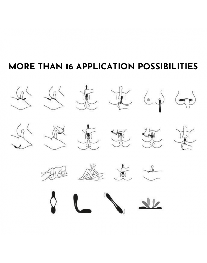 Stimulator Multifunctional Bendable Elastic Joy 10 Moduri Vibratii Silicon USB Rosu 19.9, #5, Erotic24.ro