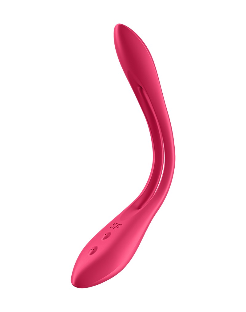 Stimulator Multifunctional Bendable Elastic Joy 10 Moduri Vibratii Silicon USB Rosu 19.9, #2, Erotic24.ro
