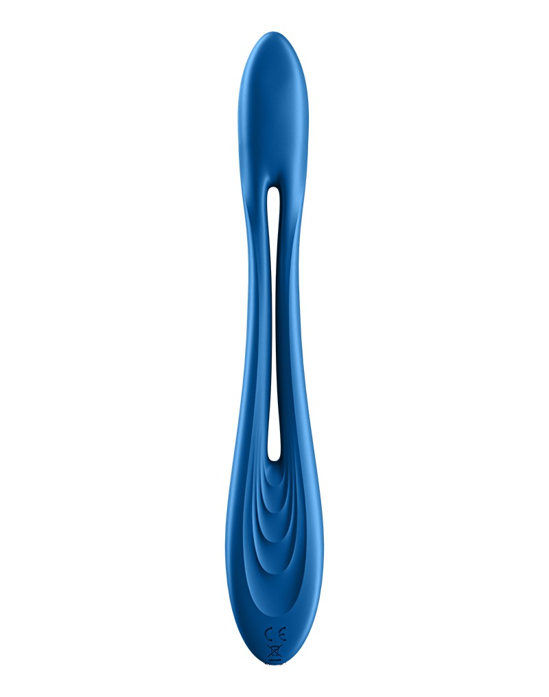 Stimulator Multifunctional Bendable Elastic Game 10 Moduri Vibratii Silicon USB Albastru 19.9 cm, #2, Erotic24.ro