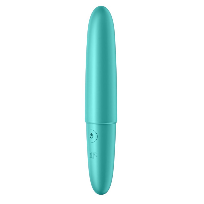 Vibrator Ultra Power Bullet 6 Silicon 12 Moduri Vibratii USB Turquoise, #5, Erotic24.ro