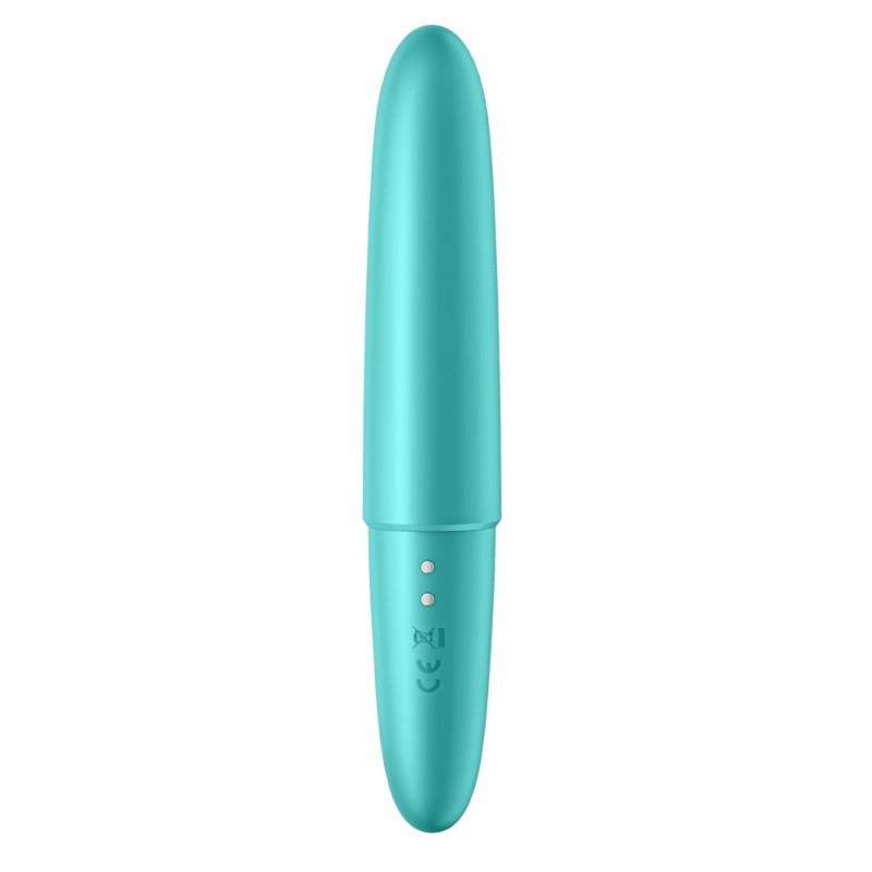 Vibrator Ultra Power Bullet 6 Silicon 12 Moduri Vibratii USB Turquoise, #3, Erotic24.ro