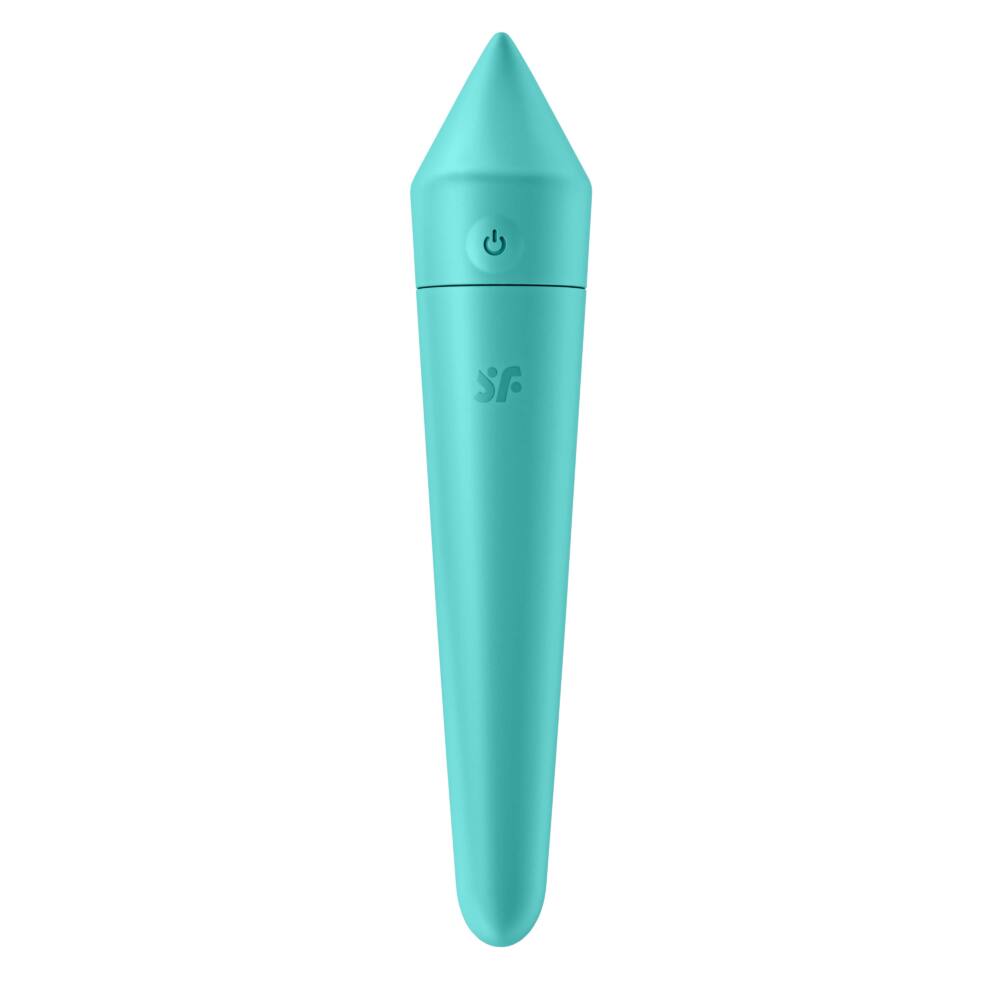 Vibrator Ultra Power Bullet 8 Silicon 12 Moduri Vibratii USB Turquoise Free App, #4, Erotic24.ro