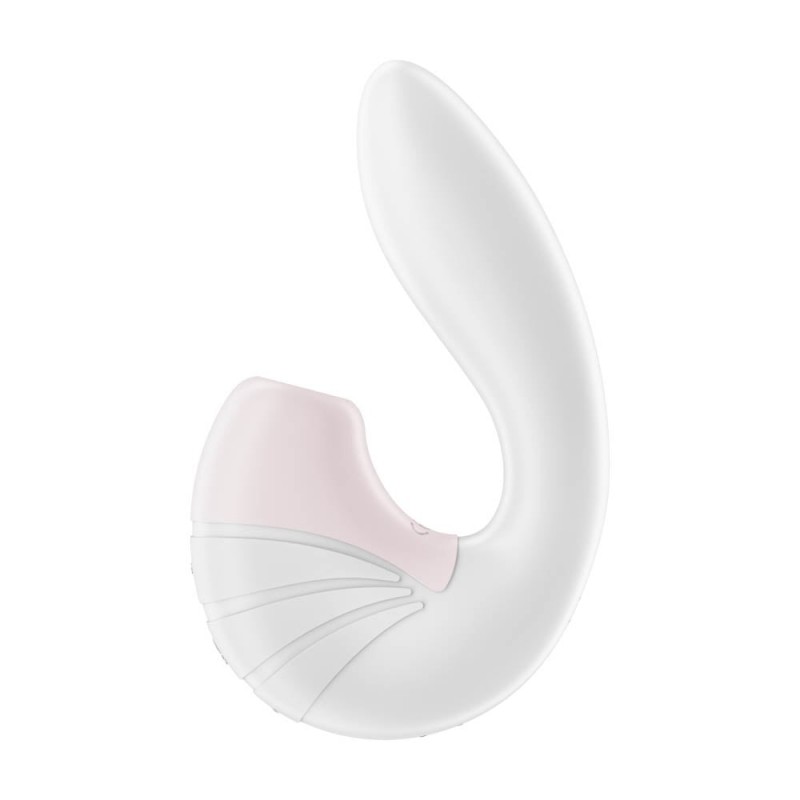 Vibrator Supernova Air Pulse+Vibrator Silicon USB White, #2, Erotic24.ro