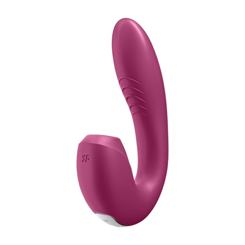 Vibrator Sunray Air Pulse+Vibrator Bluetooth Control Free App Silicon USB Berry