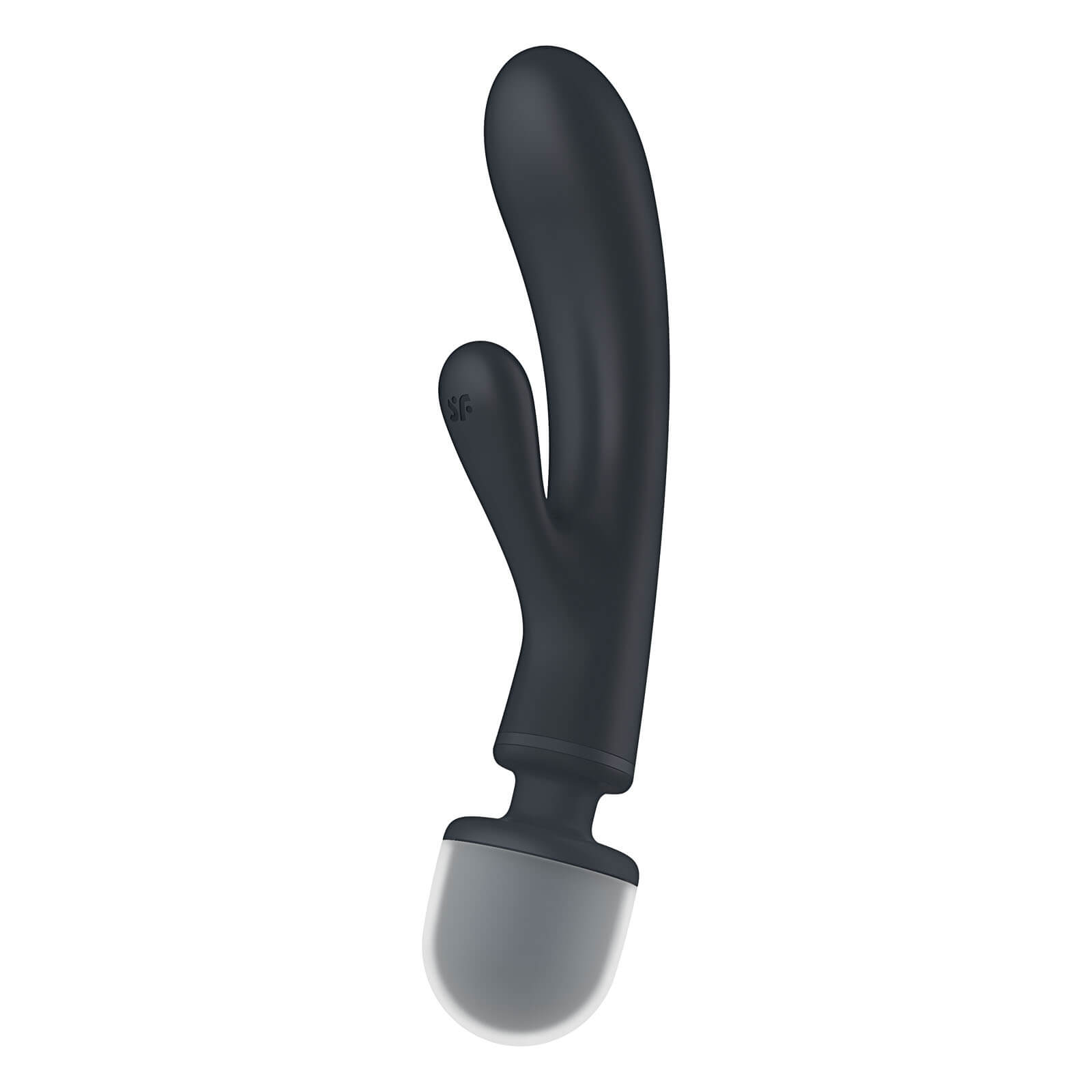 Vibrator Triple Lover Satisfyer, 24 Moduri Vibratii, Silicon, IPX7, USB, Gri, 23.7 cm, #2, Erotic24.ro