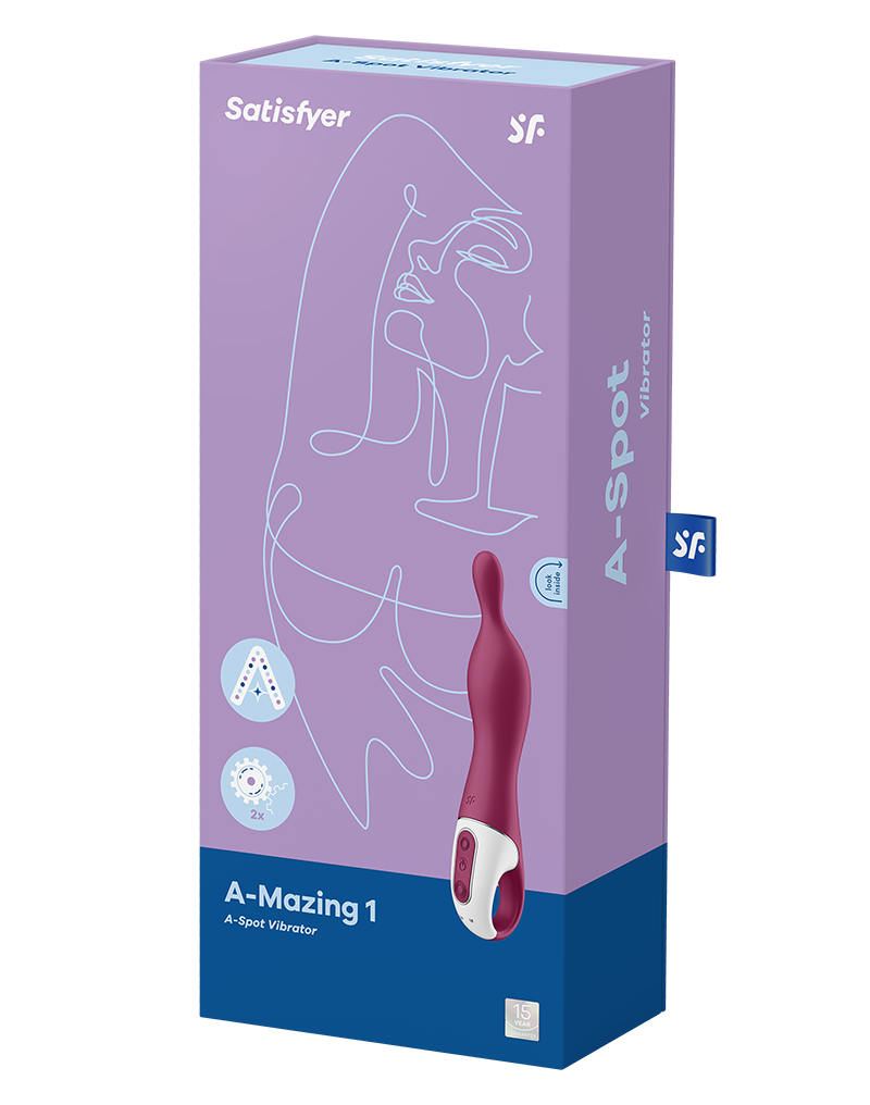 Stimulator A-Mazing 1 Punctul A 12 Moduri Vibratii Silicon USB Mov 21.8 cm, #9, Erotic24.ro