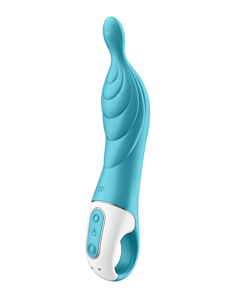 Stimulator A-Mazing 2 Punctul A 12 Moduri Vibratii Silicon USB Turcoaz 21.7 cm, #2, Erotic24.ro