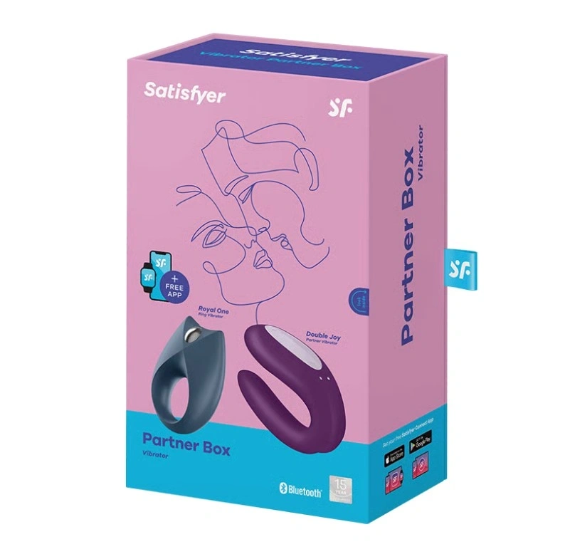 Set Jucarii Partner Box 1-Double Joy si Royal One, Control APP, Silicon, USB, Nr. 4, Erotic24.ro