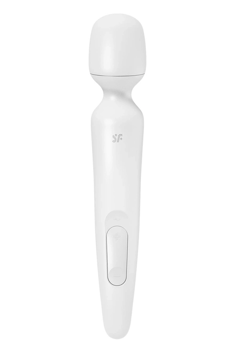 Vibrator Masaj Wand-erland, 50 Programe Vibratii, Silicon, USB, Alb, 34 cm, #3, Erotic24.ro