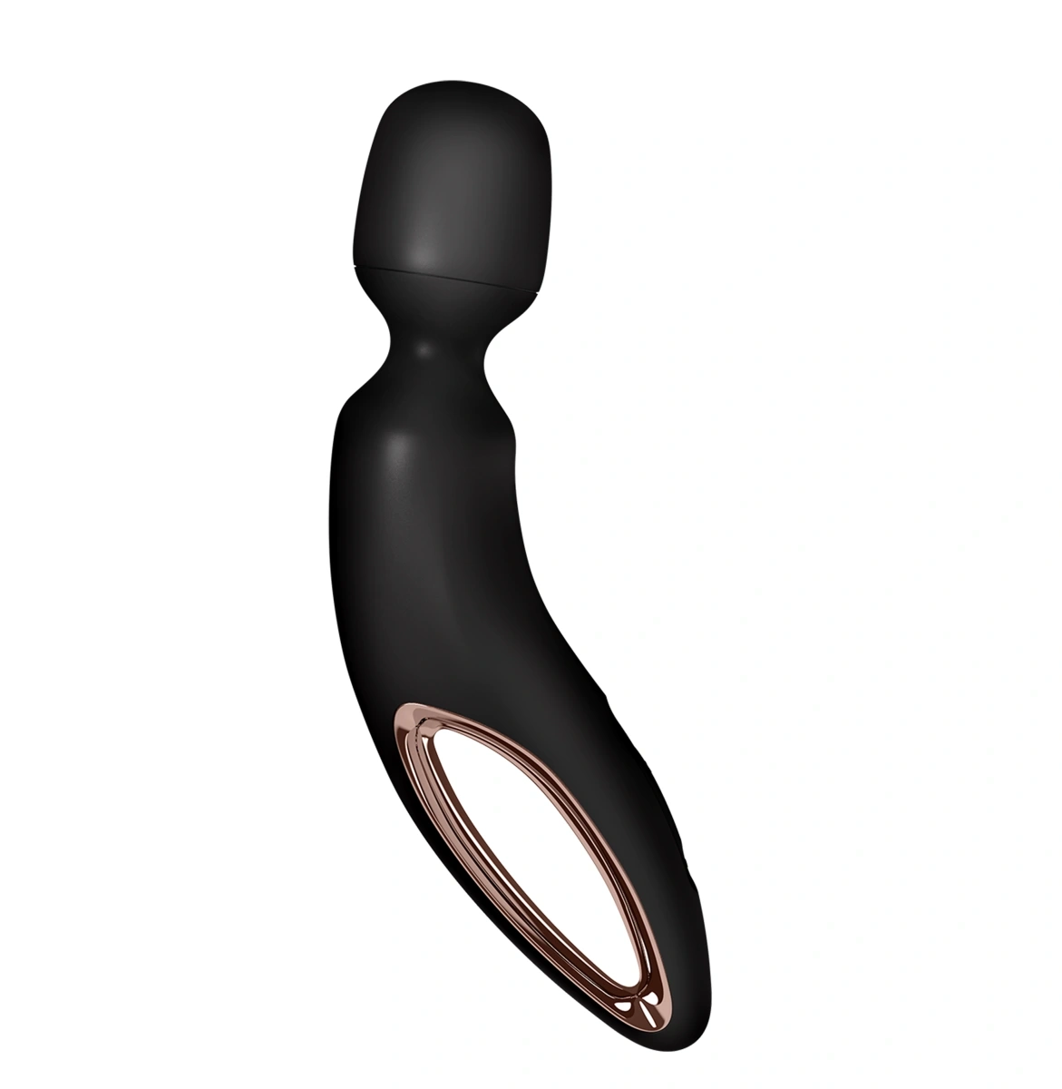 Vibrator Masaj Wand-erland, 50 Programe Vibratii, Silicon, USB, Negru, 34 cm