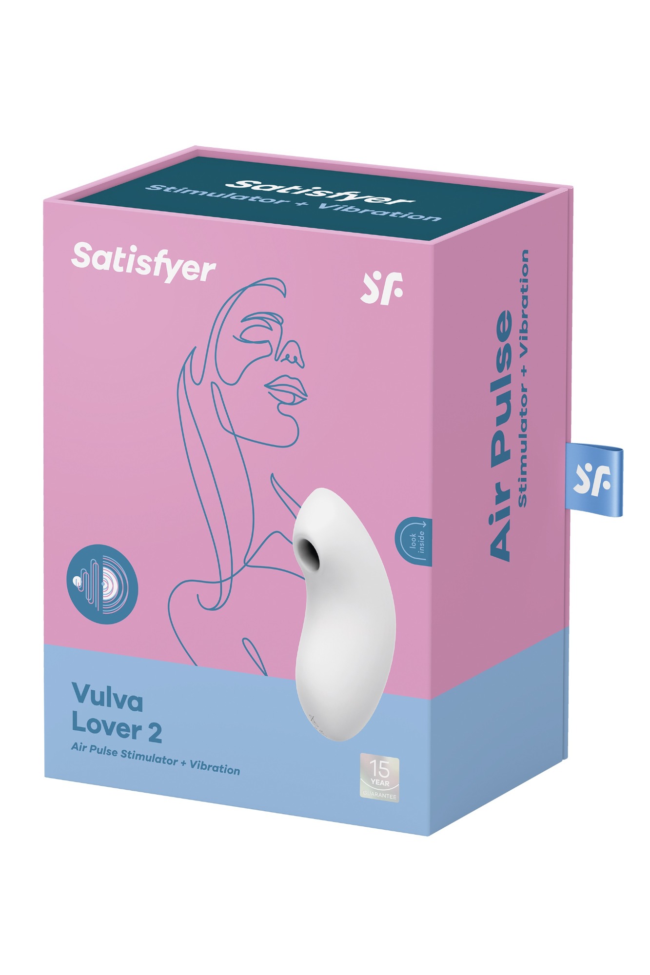 Stimulator Clitoris Vulva Lover 2 Air Pulse+Vibration USB Silicon Alb, #10, Erotic24.ro
