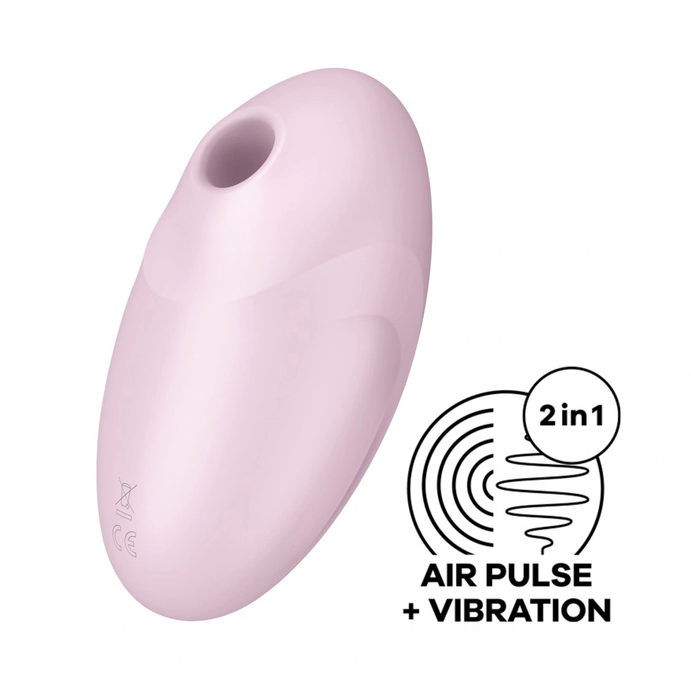 Stimulator Clitoris Vulva Lover 3 Air Pulse+Vibration, Silicon, USB, Roz