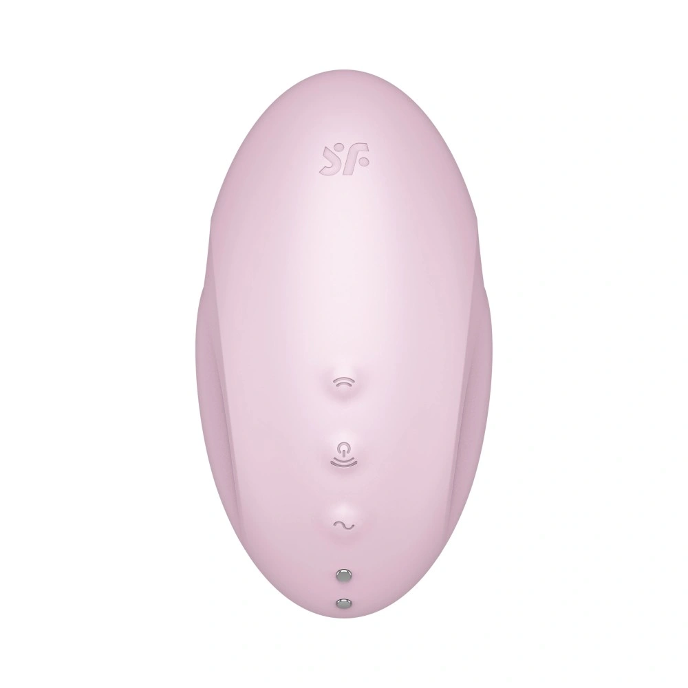 Stimulator Clitoris Vulva Lover 3 Air Pulse+Vibration, Silicon, USB, Roz, #5, Erotic24.ro