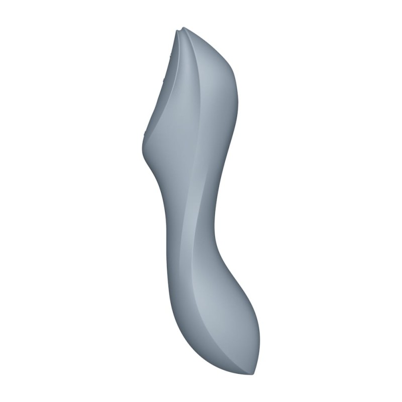 Stimulator 3 in 1 Curvy Trinity 3 Air Pulse&Vibration Silicon USB Gri, Nr. 7, Erotic24.ro