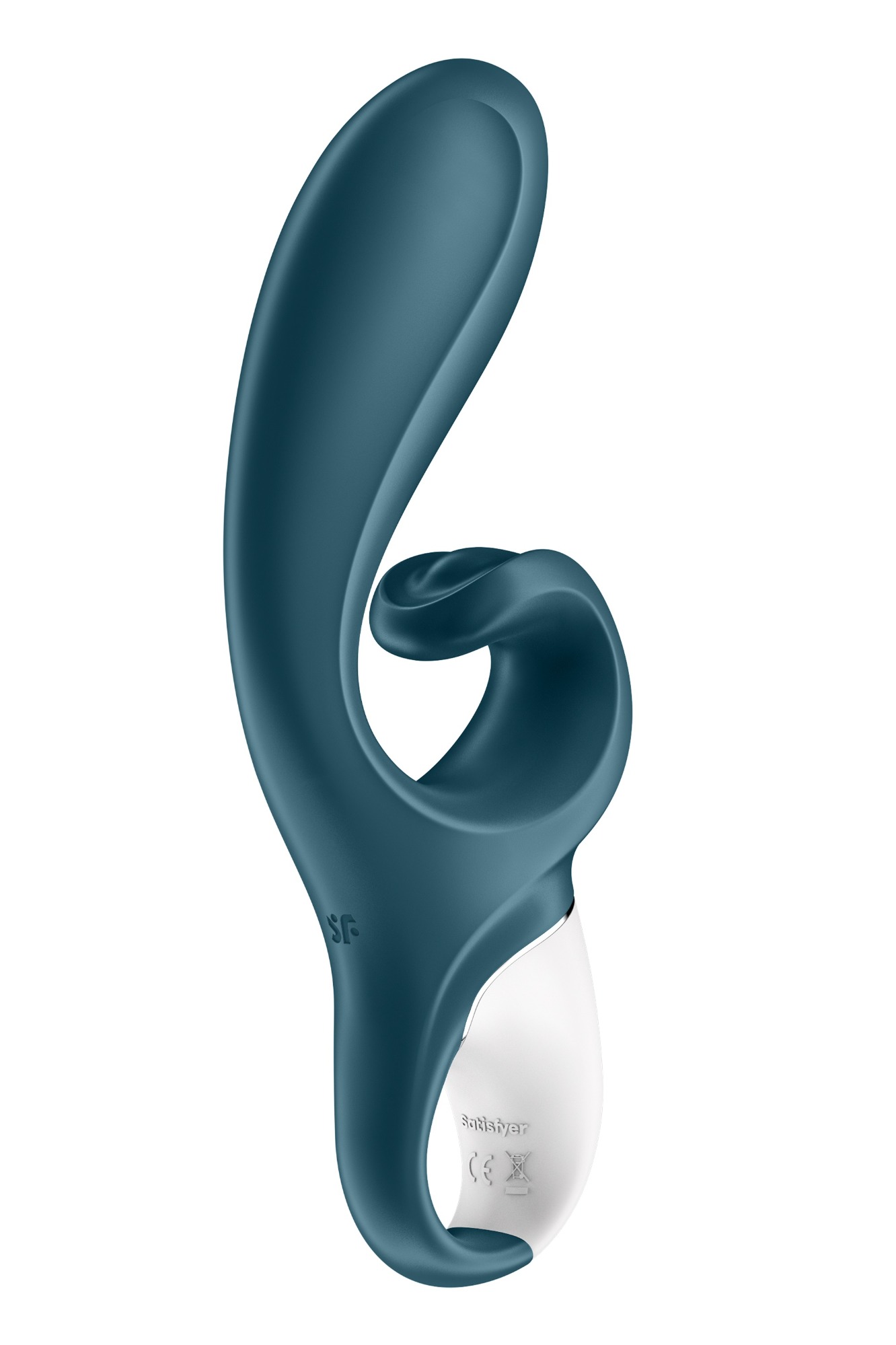 Vibrator Rabbit Hug Me Blueooth Control, Free App, Silicon, USB, Albastru, 20 cm, #3, Erotic24.ro