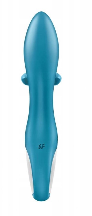 Vibrator Embrace Me 12 Moduri Vibratii USB Silicon Turcoaz 20.5 cm, #4, Erotic24.ro