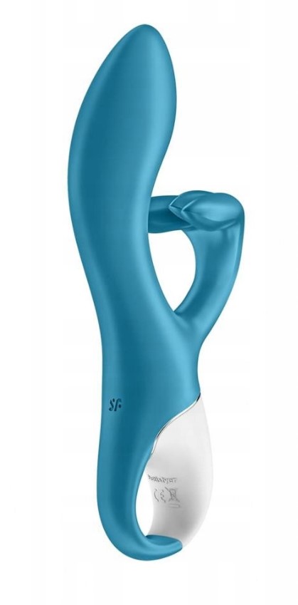 Vibrator Embrace Me 12 Moduri Vibratii USB Silicon Turcoaz 20.5 cm, #5, Erotic24.ro