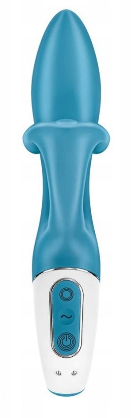Vibrator Embrace Me 12 Moduri Vibratii USB Silicon Turcoaz 20.5 cm, #6, Erotic24.ro