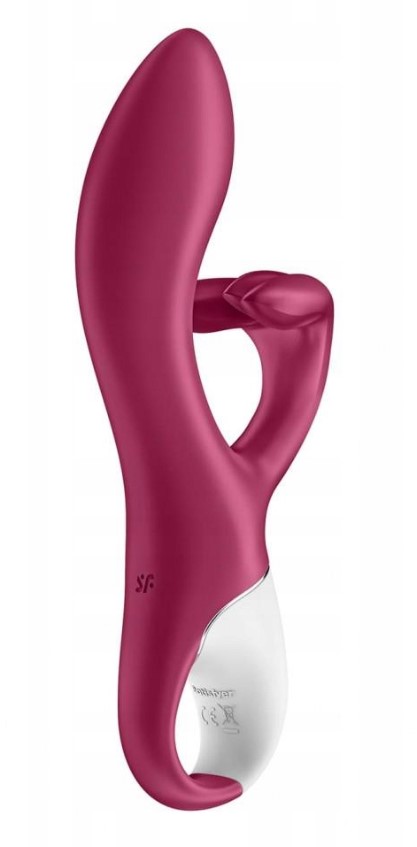 Vibrator Embrace Me 12 Moduri Vibratii USB Silicon Rosu 20.5 cm, Nr. 4, Erotic24.ro