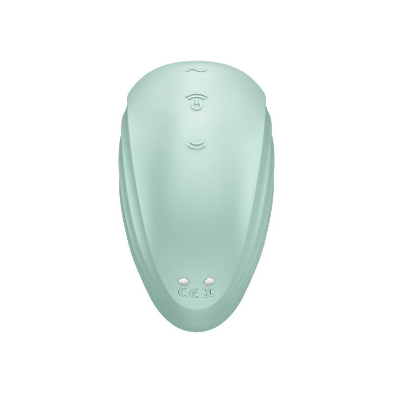 Stimulator Clitoris Pearl Diver Air Pulse+Vibration USB Silicon Verde, #5, Erotic24.ro