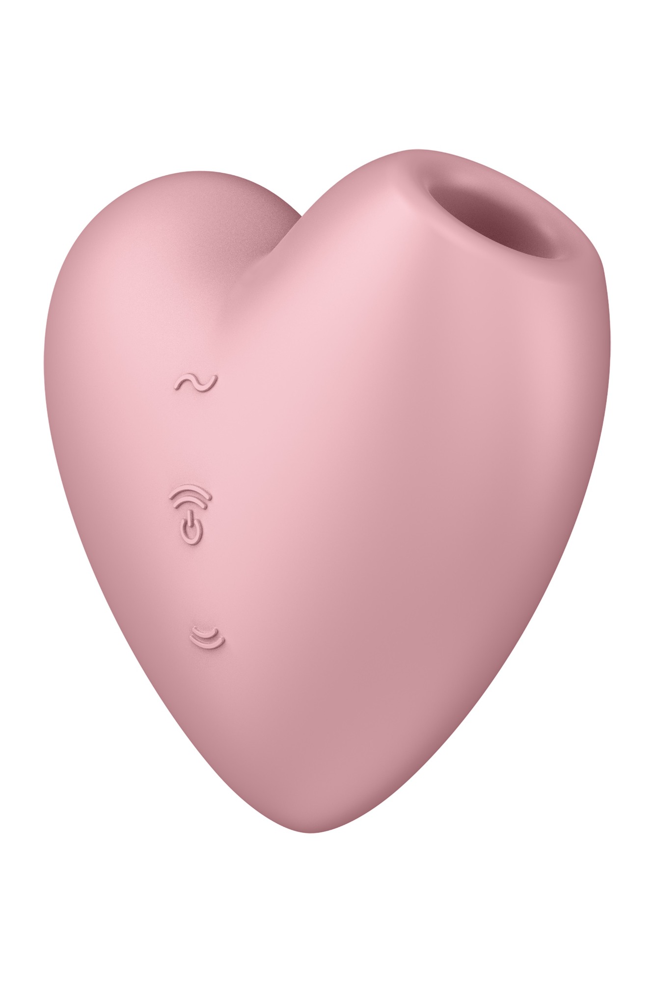 Stimulator Clitoris Cutie Heart Air Pulse Stimulator+Vibration, Silicon, USB, Roz, #2, Erotic24.ro