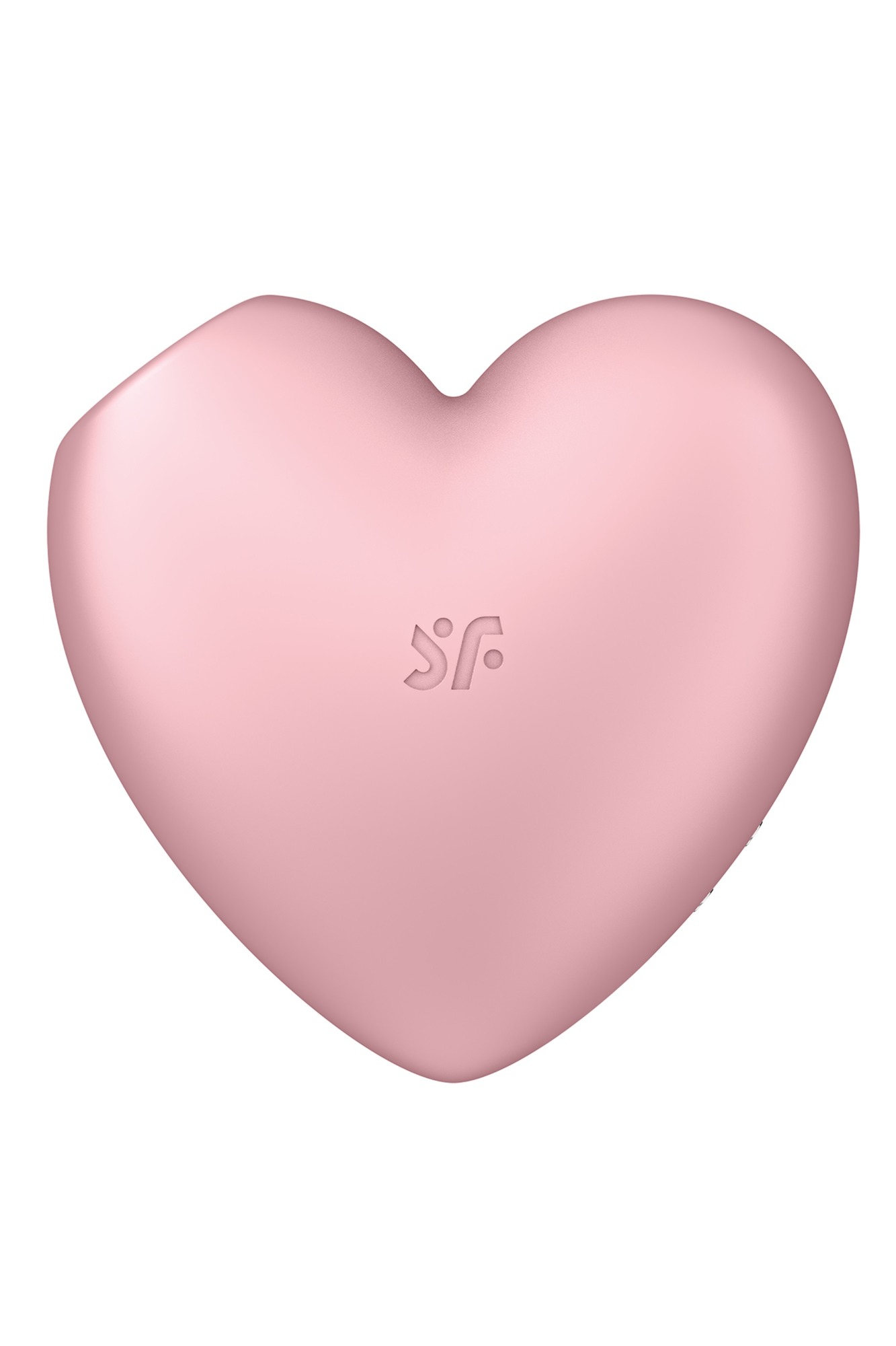 Stimulator Clitoris Cutie Heart Air Pulse Stimulator+Vibration, Silicon, USB, Roz, #3, Erotic24.ro