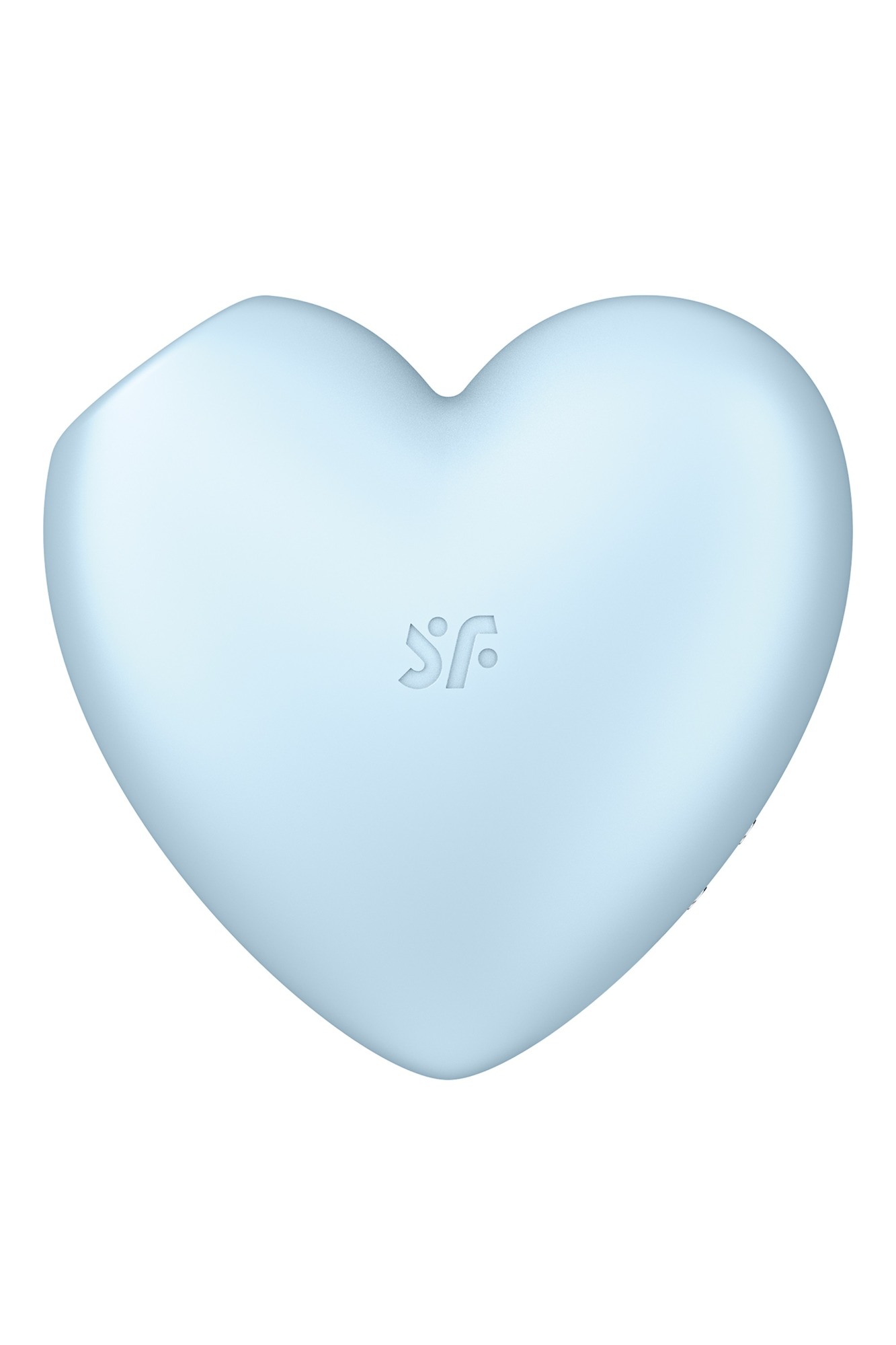 Stimulator Clitoris Cutie Heart Air Pulse Stimulator+Vibration, Silicon, USB, Albastru, #3, Erotic24.ro