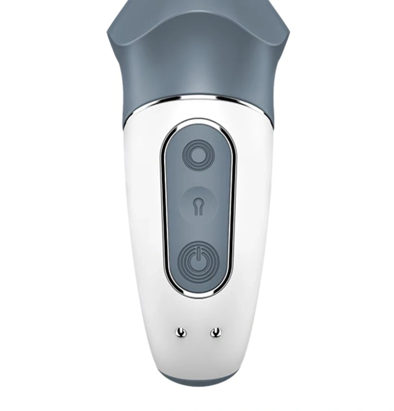 Vibrator Gonflabil Air Pump Booty 1, 12 Moduri Vibratii, Silicon, USB, Gri, 18.7 cm, #3, Erotic24.ro