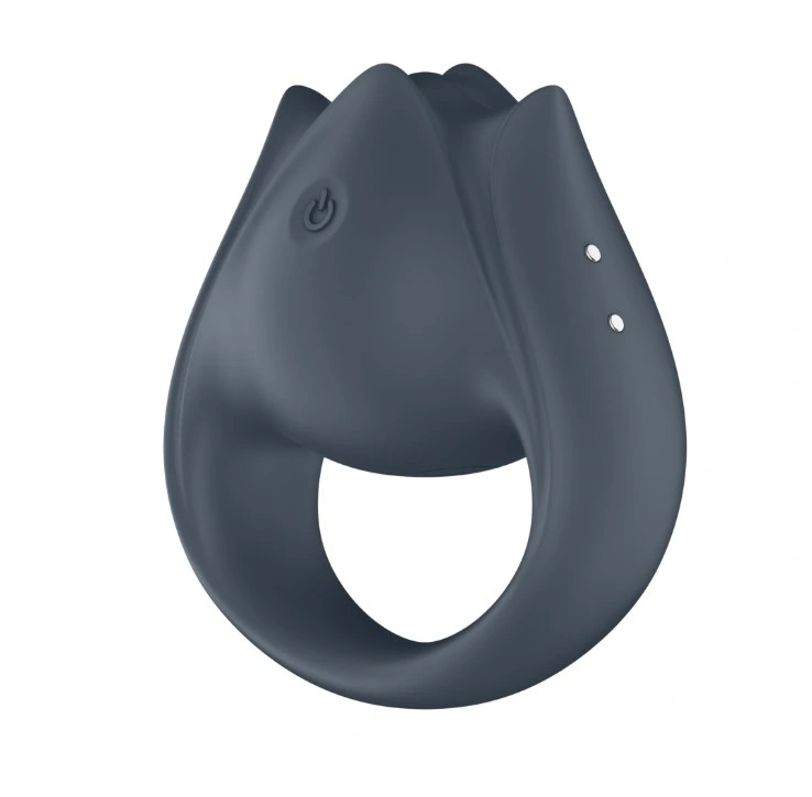 Vibrator Finger Perfect Pair 2, 12 Programe de Vibratii, Silicon, USB, Gri Inchis, Nr. 5, Erotic24.ro