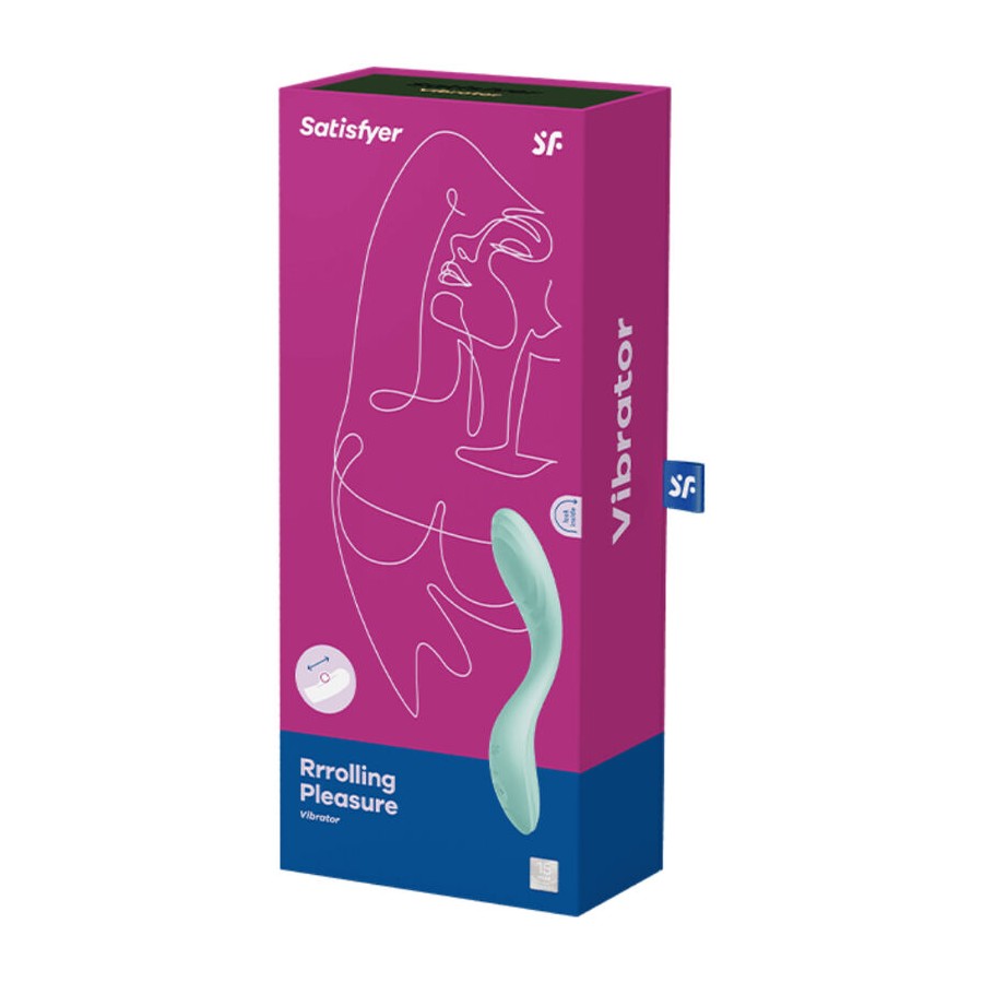 Vibrator Rrrolling Pleasure G-Spot USB Silicon Verde 22 cm , #5, Erotic24.ro