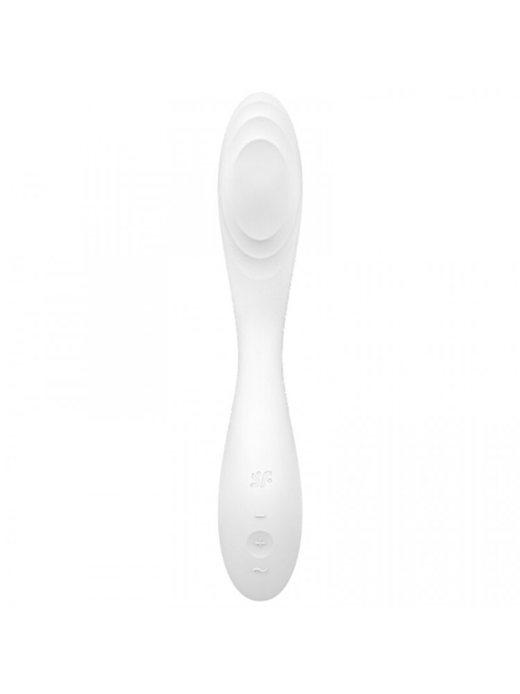 Vibrator Rrrolling Pleasure G-Spot USB Silicon Alb 22 cm , #4, Erotic24.ro